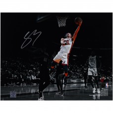 Jaime Jaquez Jr. Miami Heat Autographed Fanatics Authentic 11 x 14 Layup Vs. Detroit Pistons Photograph