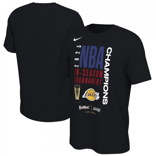 Футболка Los Angeles Lakers Nike Unisex 2023 NBA In-Season Tournament Champions Locker Room - Black
