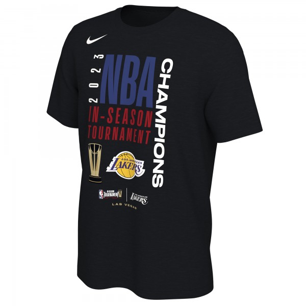 Футболка Los Angeles Lakers Nike Unisex 2023 NBA In-Season Tournament Champions Locker Room - Black