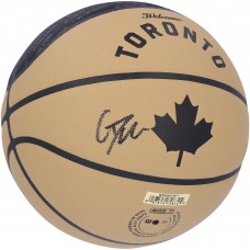 Gradey Dick Toronto Raptors Autographed Fanatics Authentic Wilson 2023/24 City Edition Collectors Basketball