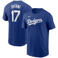 Футболка Los Angeles Dodgers Shohei Ohtani Nike Royal 2024 Fuse Name & Number