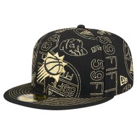 Бейсболка Phoenix Suns New Era Black 59FIFTY Day Allover Print Stencil