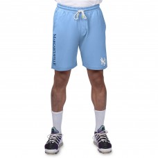 Шорты New York Yankees Margaritaville Light Blue Peached French Terry