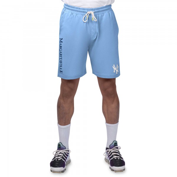Шорты New York Yankees Margaritaville Light Blue Peached French Terry