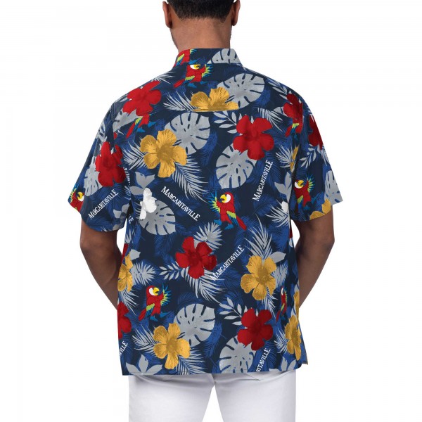 Рубашка с коротким рукавом New York Yankees Margaritaville Navy Island Life Floral Party