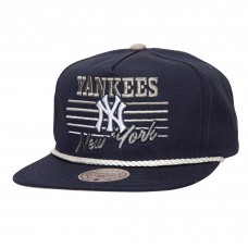 New York Yankees Mitchell & Ness Navy Radiant Lines Deadstock Snapback Hat