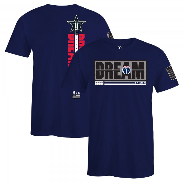 Unisex Washington Wizards FISLL x Black History Collection Navy T-Shirt
