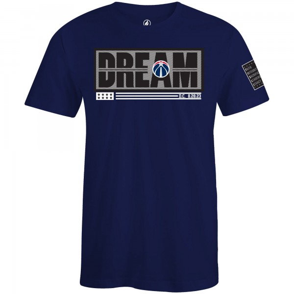 Unisex Washington Wizards FISLL x Black History Collection Navy T-Shirt