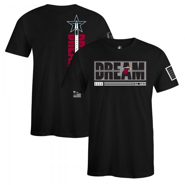 Unisex Miami Heat FISLL x Black History Collection Black T-Shirt