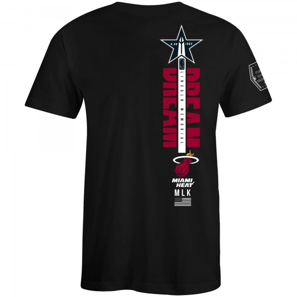 Unisex Miami Heat FISLL x Black History Collection Black T-Shirt