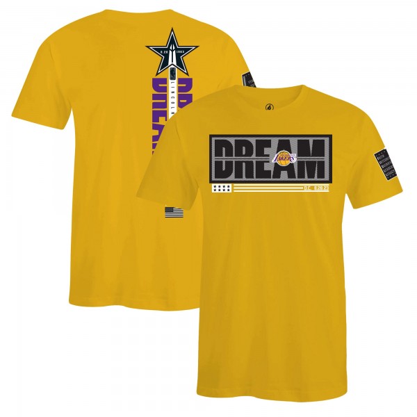 Футболка Los Angeles Lakers FISLL x Black History Collection Unisex – Gold