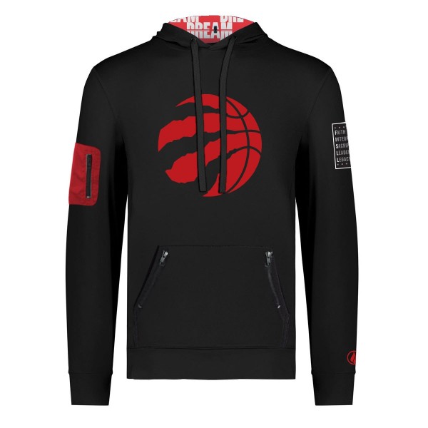 Unisex Toronto Raptors FISLL x Black History Collection Black Pullover Hoodie