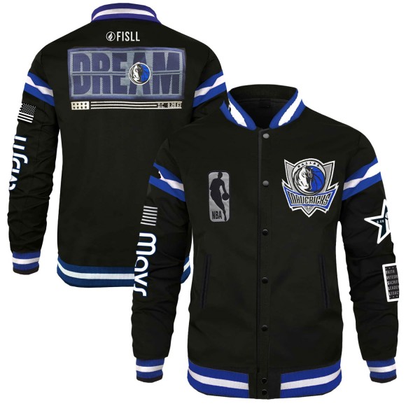 Куртка Dallas Mavericks FISLL x Black History Collection Unisex Varsity – Black