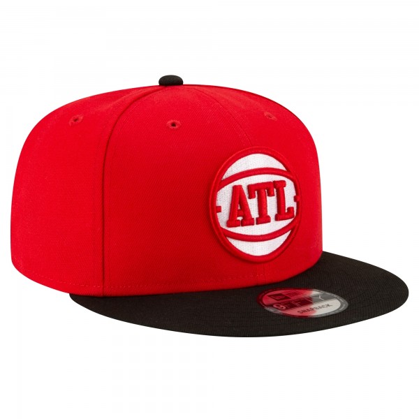 Бейсболка Atlanta Hawks New Era Red/Black Official Team Color 2Tone 9FIFTY Snapback