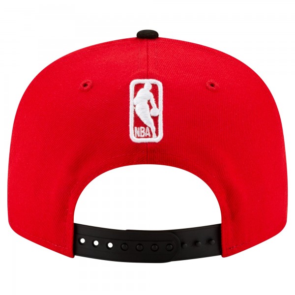 Бейсболка Atlanta Hawks New Era Red/Black Official Team Color 2Tone 9FIFTY Snapback
