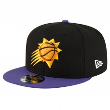 Бейсболка Phoenix Suns New Era Black/Purple Official Team Color 2Tone 9FIFTY