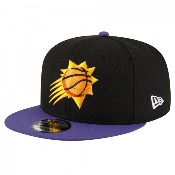 Бейсболка Phoenix Suns New Era Black/Purple Official Team Color 2Tone 9FIFTY