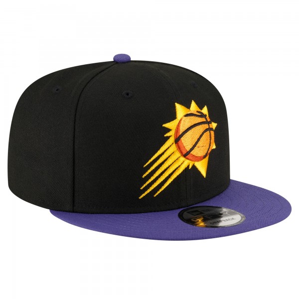 Бейсболка Phoenix Suns New Era Black/Purple Official Team Color 2Tone 9FIFTY