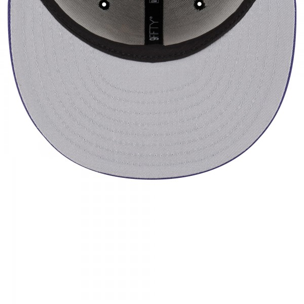 Бейсболка Phoenix Suns New Era Black/Purple Official Team Color 2Tone 9FIFTY