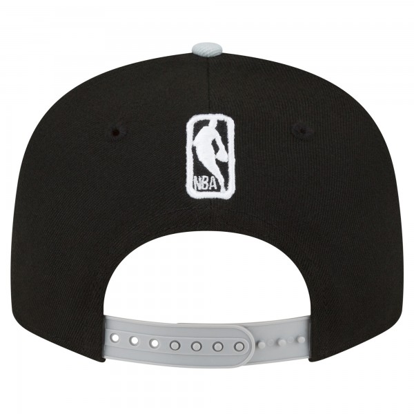 Бейсболка San Antonio Spurs New Era Official Team Color 2Tone 9FIFTY - Black/Silver