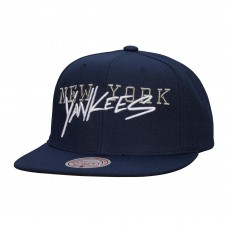 New York Yankees Mitchell & Ness Navy Team Tagged Snapback Hat