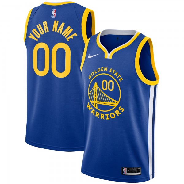 Именная игровая джерси Golden State Warriors Nike Unisex 2019/20 Swingman - Royal - Icon Edition