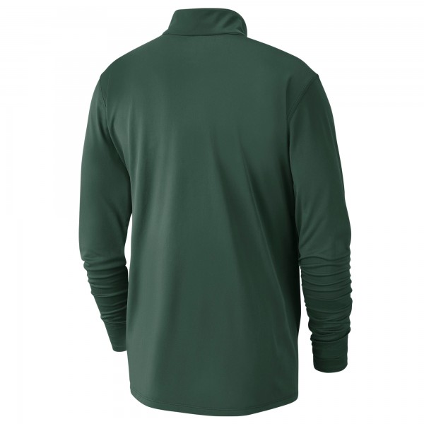 Кофта на короткой молнии Milwaukee Bucks Nike 2024/25 Courtside Performance - Hunter Green