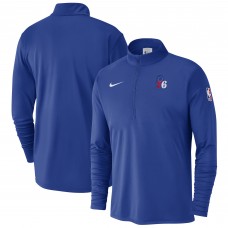 Philadelphia 76ers Nike Royal 2024/25 Courtside Performance Half-Zip Top