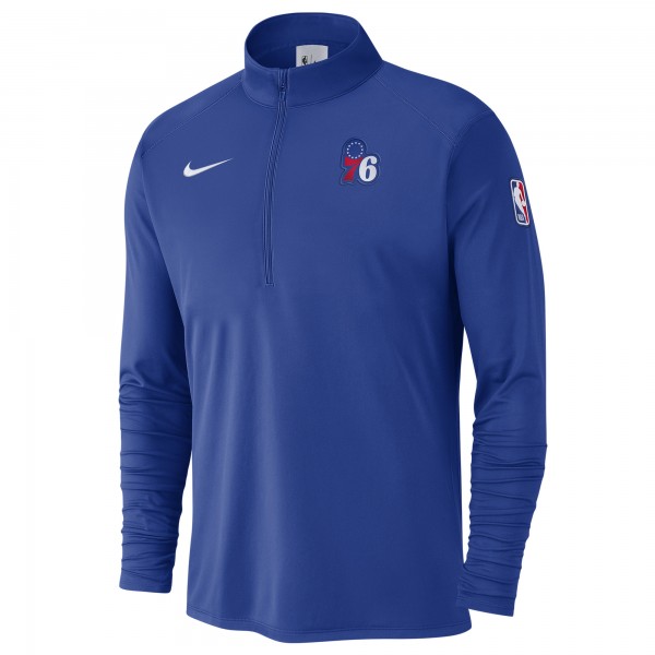 Philadelphia 76ers Nike Royal 2024/25 Courtside Performance Half-Zip Top