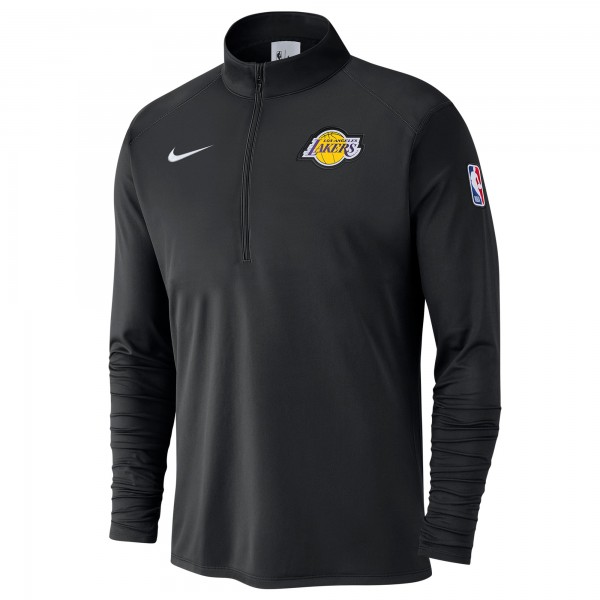 Кофта на короткой молнии Los Angeles Lakers Nike 2024/25 Courtside Performance - Black