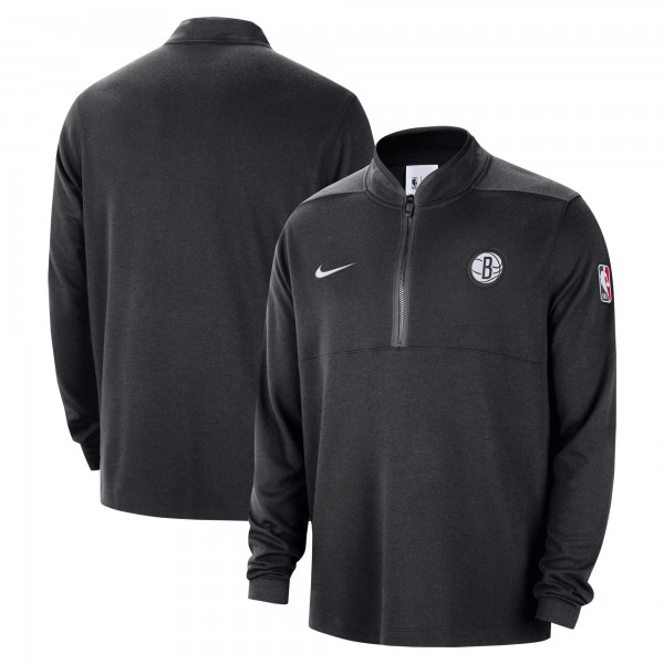Кофта на короткой молнии Brooklyn Nets Nike 2024/25 Courtside Performance - Black