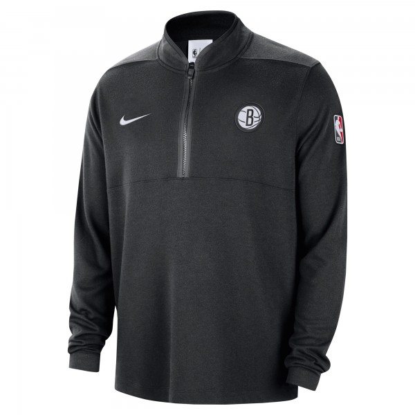 Кофта на короткой молнии Brooklyn Nets Nike 2024/25 Courtside Performance - Black