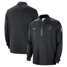San Antonio Spurs Nike Black 2024/25 Courtside Performance Half-Zip Top