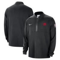 Toronto Raptors Nike Black 2024/25 Courtside Performance Half-Zip Top