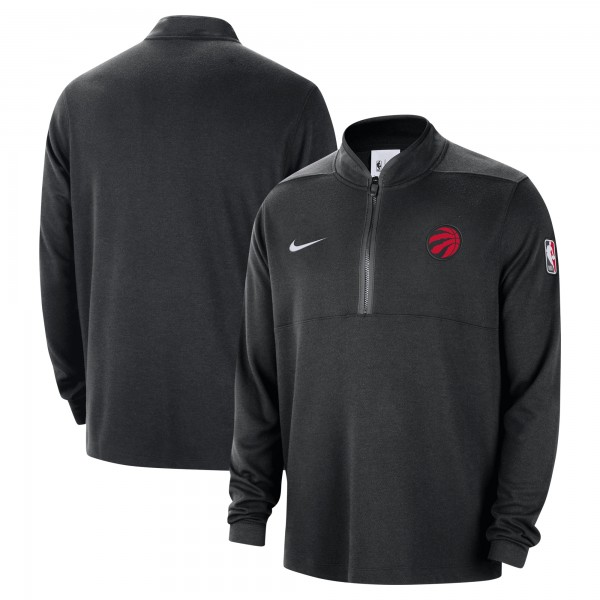Toronto Raptors Nike Black 2024/25 Courtside Performance Half-Zip Top