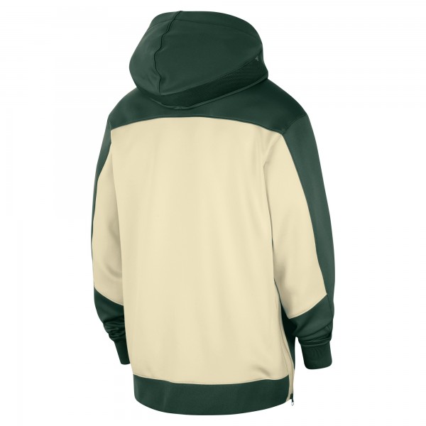 Толстовка на молнии Milwaukee Bucks Nike Authentic On-Court Showtime Performance - Hunter Green