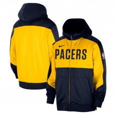 Indiana Pacers Nike Navy Authentic On-Court Showtime Performance Full-Zip Hoodie