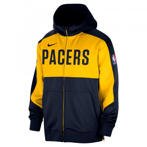 Indiana Pacers Nike Navy Authentic On-Court Showtime Performance Full-Zip Hoodie