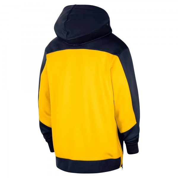 Indiana Pacers Nike Navy Authentic On-Court Showtime Performance Full-Zip Hoodie