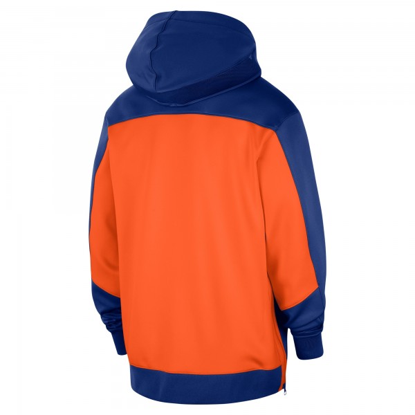 Толстовка на молнии New York Knicks Nike Authentic On-Court Showtime Performance - Blue