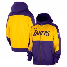 Толстовка на молнии Los Angeles Lakers Nike Authentic On-Court Showtime Performance - Purple