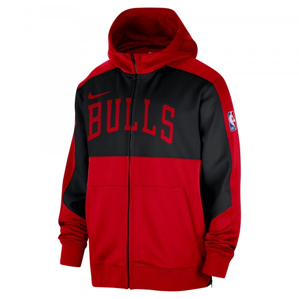 Толстовка на молнии Chicago Bulls Nike Authentic On-Court Showtime Performance - Red