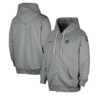 Толстовка на молнии Brooklyn Nets Nike Authentic Standard Issue - Gray