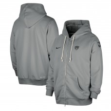 Толстовка на молнии Brooklyn Nets Nike Authentic Standard Issue - Gray