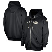 Толстовка на молнии Los Angeles Lakers Nike Authentic Standard Issue - Black