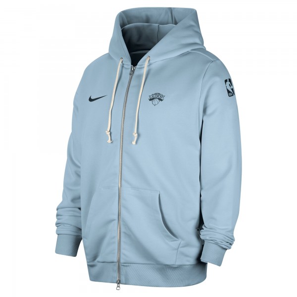 Толстовка на молнии New York Knicks Nike Authentic Standard Issue - Light Blue