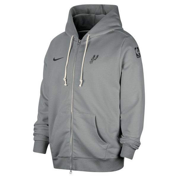 Толстовка San Antonio Spurs Nike Gray Authentic Standard Issue Full-Zip Jacket