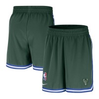 Milwaukee Bucks Nike Hunter Green Authentic Pre-Game Woven Performance Shorts