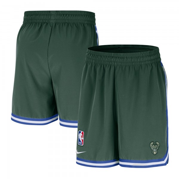 Milwaukee Bucks Nike Hunter Green Authentic Pre-Game Woven Performance Shorts