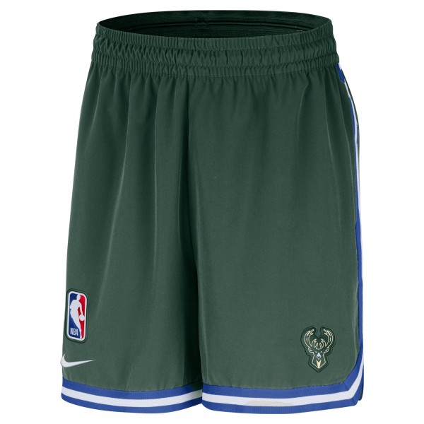 Milwaukee Bucks Nike Hunter Green Authentic Pre-Game Woven Performance Shorts